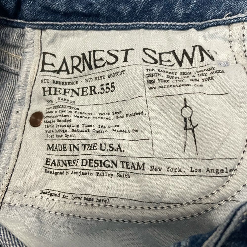 Earnest Sewn Hefner.555 Medium Wash Size 24 - Picture 8 of 10